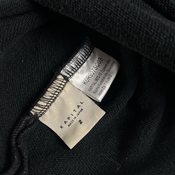 Kapital Jumbo Trashed Hoodie 2 Size M - Picture 5 of 6